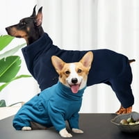 Pas zimski kaput mekani runov pulover pidžama, kućna ljubimca vjetrootlarna jakna vest Ugodna jedničarska odjeća za sjedenje odjeće za male, srednje, velike pse pješačke pješačenje