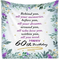-Dake 70. rođendanski pokloni za žene - 70. rođendanski pokloni pokrivač - najbolji pokloni za godinu dana - godina stari rođendanski pokloni za ženu - 70. rođendan ideje za poklon, rođendan dekor ćebe