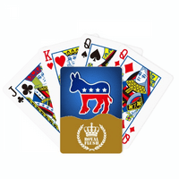 Američki amblem magarac Demokratska stranka Royal Flush Poker igračka karta