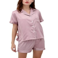 Grianlook žene pidžame postavljaju dugme dolje spavaće odjeće za spavanje noćne odjeće dame jednostruka