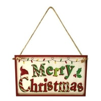 Heiheiup drveni ukras za božićne stablo viseće unutarnje i na otvorenom za dobro slanje božićnog zidnog