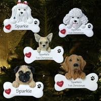 Privjesak za pse Anti-fade božićno dekor dekor i kostiju uzorak slatka pasa šarm privjesak za domaću