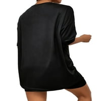 Voguele Ladies Sweatsuits Drop rame Jogger set kratki rukav dva odjeća za fitnes majicu + kratke hlače