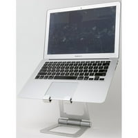 Deskview Dvoslojni premium aluminijski preklopni lapt za laptop za bilo koji prostor za stola siva