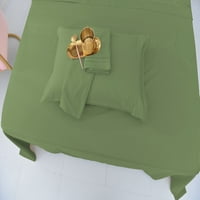 Premier Rayon izrađen od bambusovih posteljinskih posteljina - puni kaduljski zeleni listovi, ultra