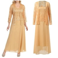 Kakualna haljina s kratkim rukavima Ljetna haljina Women plus veličina izdubljena čipkasti patchwork