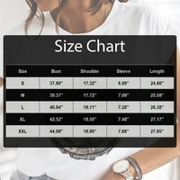 Ženski vrhovi grafički grafički otisci izrez za bluze Labavi ženski majica s kratkim rukavima ljetna