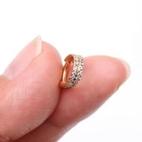 Titanium Grede Implant, zlatni dvostruko obložen dragulji se bešavni kliker hoop zvona - jasan dragulj