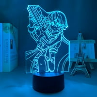 Anime 3D lampica Art Art Online Slika za spavaću sobu Nightneslight Rođendan poklon pad spremamne sobe