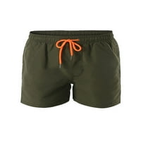 Muške kratke hlače Elastične struke Ljetne kratke hlače sa oblogom Drće za odmor Mini pantalone Ležerne prilike za plažu Army Green XL