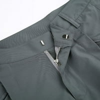 LydiaUnistar vrijeme i trupe za žene čišćenje Žene Multi džep solidni elastični struk niske struk hlače labave ležerne hlače sive