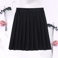 Ženske suknje Mini suknje za žene Ženska modna suknja Škola čvrsta pletena suknja Akademska suknja Skirt Temperament ScOve suknje Žene Haljine Crna haljina 4xl