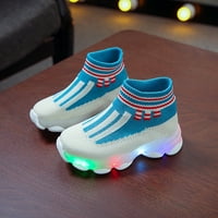 Relanfenk bebe tenisice Djeca djeca Djevojke Bling LED svijetlo svjetlosne sportske cipele