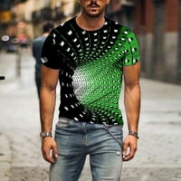 Edvintorg Muška majica Visoko kvalitetan čišćenje Unirajte dnevnu majicu 3D Print Graphic Print životinjski print kratkih rukava na vrhu casual bluza