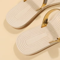 Ženske ravne sandale Modni okrugli otvoreni nožni prst na slajdsima papuče za ljetne žene Ljetne papuče