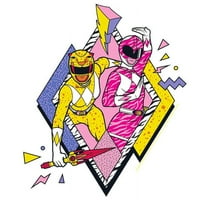 Cafepress - Power Rangers Yellow R Ženska majica dugih rukava - Ženska grafička majica s dugim rukavima