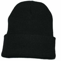 Šeširi za žene Slouchy šešir topli unise hop hip skijanje zimskih bejzbol kape crna + jedna veličina