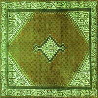 Ahgly Company u zatvorenom pravokutniku Medaljon Zeleni tradicionalni prostirci, 2 '4 '