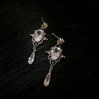 Minđuše Lroplie Stud za žene djevojke od nehrđajućeg čelika okrugli kreativni dijamantski viseći pokloni
