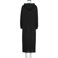 Ketyyh-Chn Ležerne haljine za žene Trendy Beach Holiday haljina Ljetne haljine plus veličina crna, m