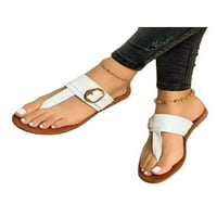 LUMENTO DAMIES FLIP FLOPS T-STRAP ravne sandale s kliznom sandale modne klizače cipele Ljeto bohemia
