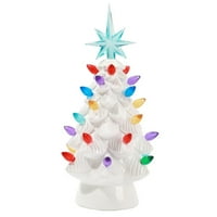 TUKINALA božićno stablo stolop božićno drvce sa svjetlima keramičkom oslikanom svjetlom gore božićno