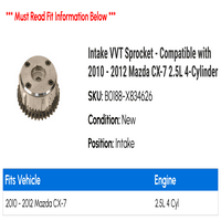 Unos VVT lančanik - kompatibilan sa - Mazda CX- 2.5L 4-cilindrični 2011