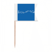 Plava energetska muzika 5-le osoblje zastava za zube za zastave Oznake označavanje za zabavu TONA Fosej