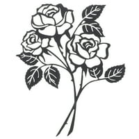 Metal ruža zidna umjetnička željezna ruža cvijeća zidna dekor za dnevnu sobu spavaću sobu