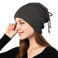 Ženske kape muškarci i žene zimske kape plišane pletene pulover kape ogrlice dvostruke namjene pletene