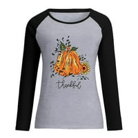 Honeeladyy prodaja Online ženske halloween tiskane majice dugih rukava Casual Loose Tops Bluza Tee