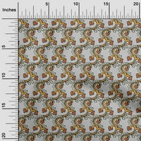 Onuone svilena tabby tkanina spiralna i cvjetna blok Ispis tkanine sa širokim dvorištem