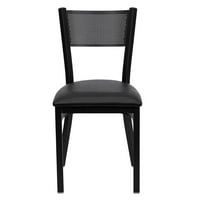 Lomonaco Tapacirana bočna stolica, Tapacirani materijal: vinil, glavna boja: crna
