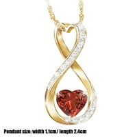 Poklon ogrlice Lanci za majčin srčani motorni lančani poklon ogrlica s dvostrukim nakitom Privjesak