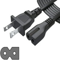 Pwron kompatibilan 6ft 2-prong zamena kabela za napajanje za UN40C6400RF UN46C6800U UN55C6400RF