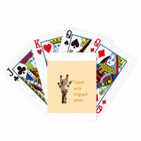 Afrička tropska životinjska žiraffe poker igrati čarobnu karticu zabavne ploče