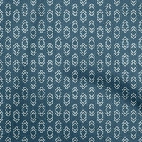 Onuone pamučne svilene teal plave tkanine azijski Ikat Craft Projekti Dekor tkanina Štampano od dvorišta široko