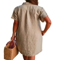 Colisha HAVAJSKI praznični ljetni plažni sandress kaftan s džepom haljine seksi solidne boje midi haljina kaki xxl