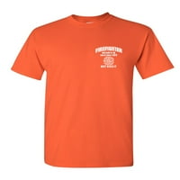 TEE Hunt FireFhighter Moj posao je uštedjeti sarkastičnu majicu Funny FD mušku novost, narandžaste,