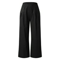 Ženske y2k hlače Ležerne prilike čvrste elastične struke udobne pantalone sa džepovima Radne pantalone za žene
