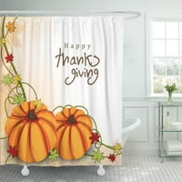 Žetva sretan dan Dan zahvalnosti Pumpkin na jesenjem listovima može kupatilo za kupatilo za kupanje