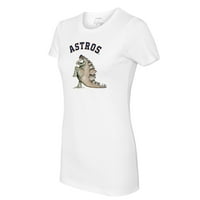 Ženska mačka bijela Huston Astros Stega majica