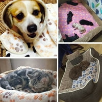 YeBay kućne ljubimce mekani udoban prenosivi runo šapni kost tiskani mačji pas jastuk za kuću za dom