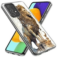 Samsung Galaxy J Express Prime 3 AMP Prime Ancirne lav Skulpture Otporni hibridni zaštitni poklopac