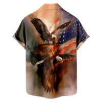 Četvrta jula muška majica Havajska košulja, Dan nezavisnosti Ležer