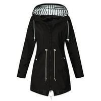 SNGXGN jesenska zimska odjeća za žene kaputi sa kapuljačom jakna zimska odjeća Žene zimski kaputi, crni,