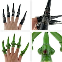 Set Halloween Dekorativni prekrivač nokte za prst rekviziti