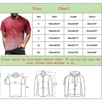 MENS Streetwer Style T-majice Ljeto Slim casual tiskani fit patchwork kratkih rukava Top bluza Modni
