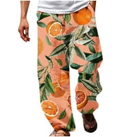 Homodles Muške salone hlače - ljetna casual moda Havajski stil 3D printovanje ravnatelje ravne pantalone