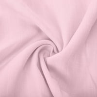 Odieerbi haljine za žene modni erogeni V-izrez Solid Collow Cares Subvender haljina bez rukava ružičasta